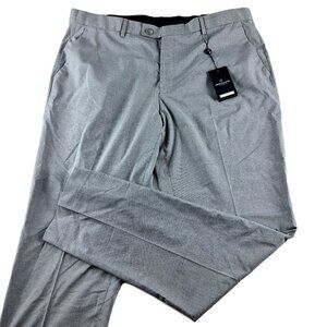 Victor Emmanuel Modern Fit Dress Pants Men's Size 38 X 32 Light Gray Stretch